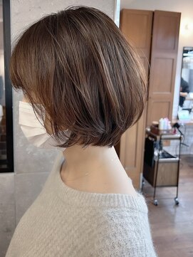 エルダーズ(L:der's) 白髪染めを使わない白髪染めで染めたショートボブ