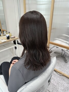  ジーナ 大阪茨木(Zina) チョコレートカラー×楽ちんロブ