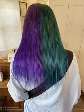 メレット(Meret) ツートンカラー【パープル×グリーン】