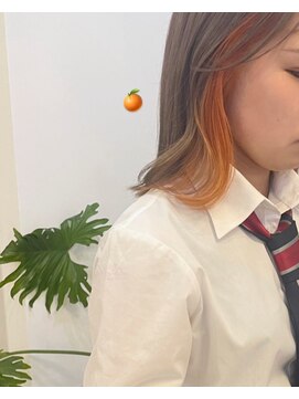 エコモ ヘアー(E Komo hair) w color×inner orange