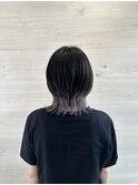 20代30代ウルフインナーカラー立体感小顔丸み乾かすだけ