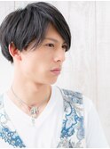 ビジネスシーンでも好感度大!ネイビーブラック束感ショートW草加