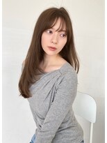 ユーフォリア 新宿通り(Euphoria)&nbsp;レイヤーロング美髪くびれワンカールシルキーグレージュ