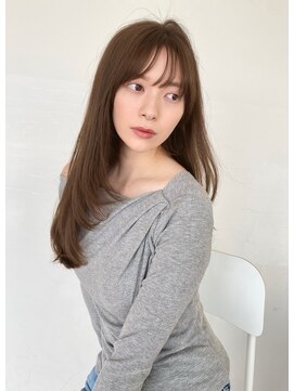 ユーフォリア 新宿通り(Euphoria) レイヤーロング美髪くびれワンカールシルキーグレージュ