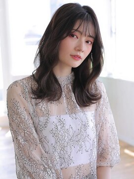 アグ ヘアー シック 大府共和店(Agu hair chic) 《Agu hair》暗髪大人なワンホンロング