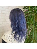 ビスイル 秋葉原店(Vis ill) ブルーシルバーアッシュブルージュ透明感グラデーションカラー