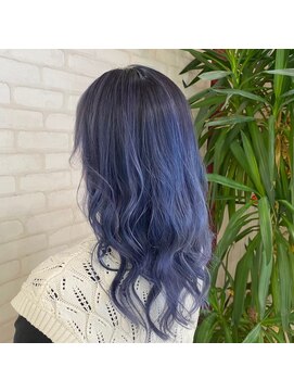 ビスイル 秋葉原店(Vis ill) ブルーシルバーアッシュブルージュ透明感グラデーションカラー