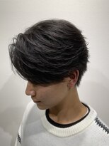 ハイプ(HYPE)&nbsp;ナチュラルマッシュ/韓国マッシュ/ニュアンスパーマ/メンズ/眉毛