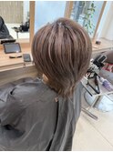 脱白髪染めハイライト