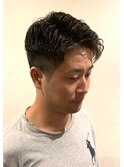 爽やか ビジネス ナチュラルパーマ アイロン