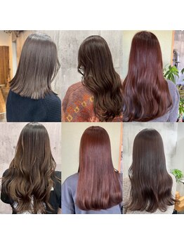 カーキヘアリンク(khaki hair link)の写真/低刺激かつ短時間で終わるのに、圧倒的な『透明感』と『艶感』が大人気の”シークレットカラー”