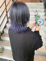 if&nbsp;グレー/パープル/インナーカラー/ウルフカット/推しカラー