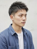 レボルトヘアー(R EVOLUT hair)&nbsp;スパイキーショートアップバングショートツーブロックフェード