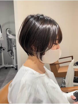 ジュベ 別府店(juve.) 別府ショートボブ顔まわりレイヤーカット髪質改善カラー30代