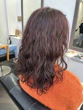 【REJOICE hair】パーマとピンクブラウン☆GAMO