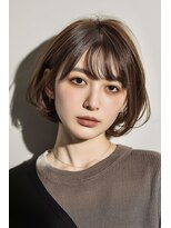 クロス(CROSS)&nbsp;柔らか質感のナチュラルショートボブ