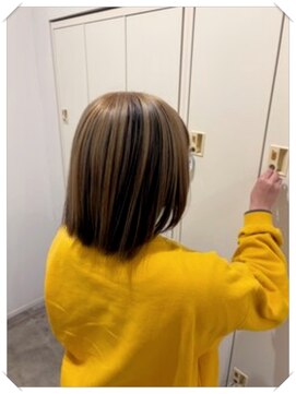 エクラヘアーズボウグループ(eclat hair’s BEAU group) ブリーチで楽しむ透明感アンブレラカラー