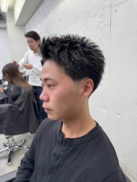 ヘアサロン エフ 渋谷(F) テーパーフェード×スパイキーショート