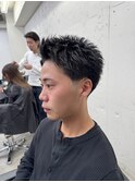 テーパーフェード×スパイキーショート