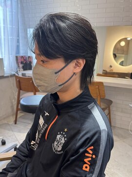 キャンバス バイ ネオリーブ 横浜西口(Canvas by neo.) 横浜★毛流れメンズパーマフェザーウルフ