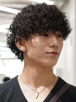 ノードオム 栄(NODE HOMME)&nbsp;シャドウパーマ波巻きスパイラルパーマウルフパーマ名古屋駅栄駅