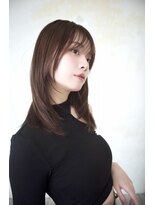 グランアージュ 船橋南口店(grandage)&nbsp;ひし形シルエット/韓国風レイヤー/ ココアブラウン/ 船橋