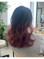 ファムバイアヴァンス(Femme by AVANCE.)&nbsp;大人可愛いピンクラベンダー裾カラー