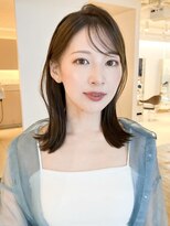 ビーチ(BEACH) ★前髪あり韓国レイヤーミルクブラウンくびれヘアダークパープル