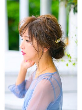ヘアメイクサロンシャルメ(Hair Make Salon CHARMER) 結婚式シンプルゆるふわシニヨン☆ヘアセット