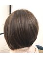 メイヘアー(MAY HAIR)&nbsp;丸みが可愛いボブに表面にハイライトを入れ柔らかいイメージ◎