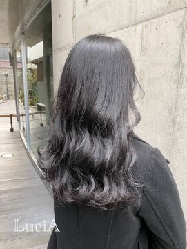 ルシア 京都四条河原町烏丸(LuciA) 【レミー100%/54cm】シールエクステ×ブルーブラック