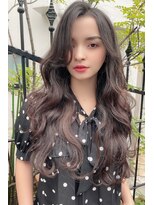 リークフー(Ree cu fuu) 20代30代大人かわいいかきあげ前髪のロングヘアー♪