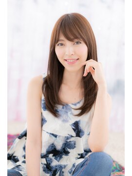 ミック 日暮里店(miq) 好感度◎アッシュオリーブ小顔ワンカールストレートb1