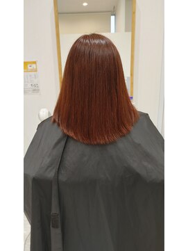 ウトシティ ブリーチなし レッド系ライラックカラー