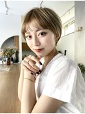 大人可愛い20代30代40代50代小顔ショートボブ丸みショートくびれ