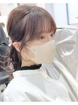 ビューエヒメ(VIEW EHIME) 韓国×顔まわりカット×レイヤーカット×グレージュ