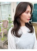 20、30代◎くびれ/韓国ヘア簡単スタイリング/顔まわりレイヤー