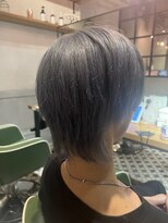 アース 綱島店(HAIR&MAKE EARTH)&nbsp;ブリーチ有りアッシュグレーカラー