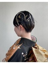 ラ クープ Lacoupe ショート　ヘアアレンジ　着物スタイル