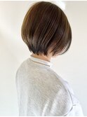 大人可愛い20代30代40代丸みとくびれショートボブ◎