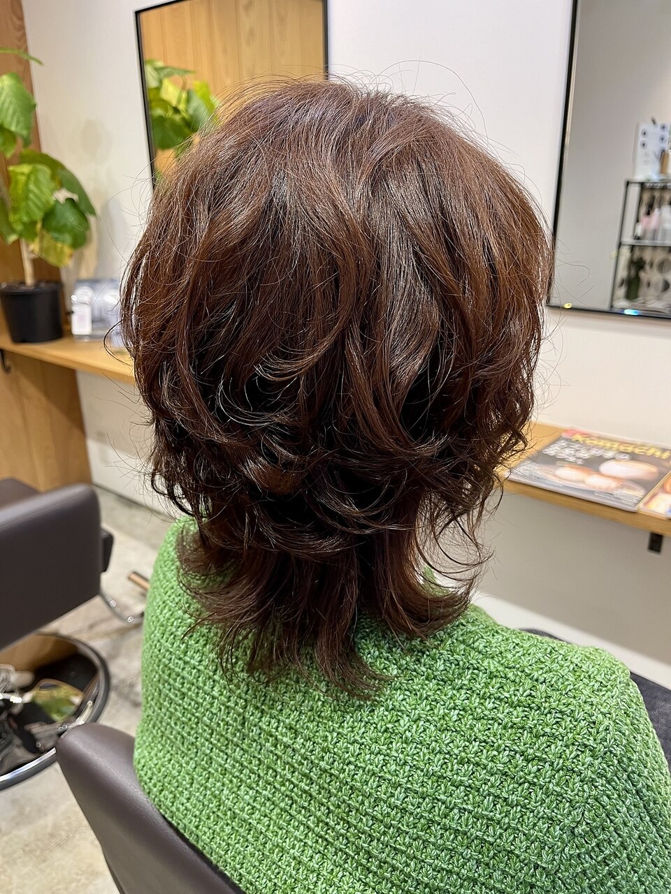 くせ毛活かし】レトロオレンジウルフ☆：L200496720｜ハル ヘアラボ