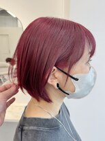 グーフィートーキョー 銀座(Goofy Tokyo)&nbsp;【Goofy銀座】ダブルカラー/レッド/赤/ブリーチ1回/韓国アイドル