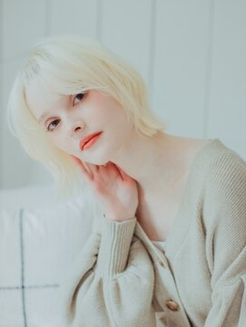 マリー 美容室 所沢店(mary) ハイトーンくびれボブ