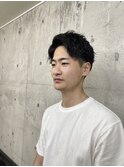 メンズ アップバング×ツイストスパイラルパーマ