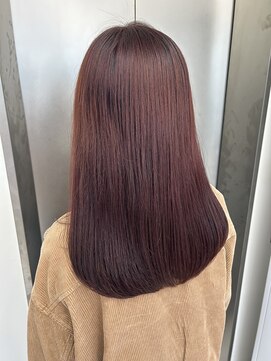 ビューナゴヤ 名駅(VIEW NAGOYA) 前髪/こなれミディ/イメチェン/レイヤーカット/レッドカラー