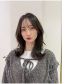 レイヤーカット　韓国ヘア　顔周り前髪　髪質改善　北千住