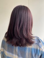 カシェ リタ ヘアー(CACHE'&RITA HAIR)&nbsp;レイヤーボブ◯ミディアムヘア◯ラベンダーピンク