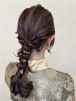 ラックスビー 鹿児島店(LUXBE)の写真/【鹿児島中央駅徒歩1分★】結婚式/二次会/お呼ばれ/大切なご予定などに…☆