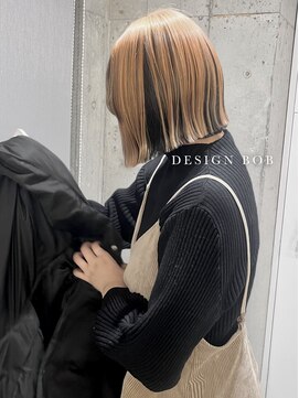 ヨーロ(yolo) デザインカラー×切りっぱなしボブ