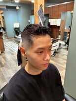 スタンドバーバー 柏(STAND BARBER)&nbsp;サーフカール/スパイキーショート/ブルーブラック